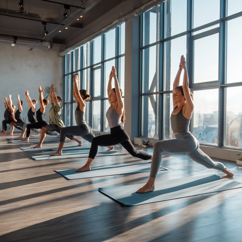 Йога інструктор в медитації