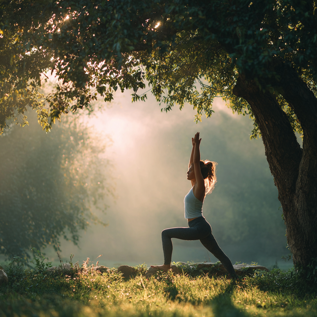 Групове заняття йогою в студії
